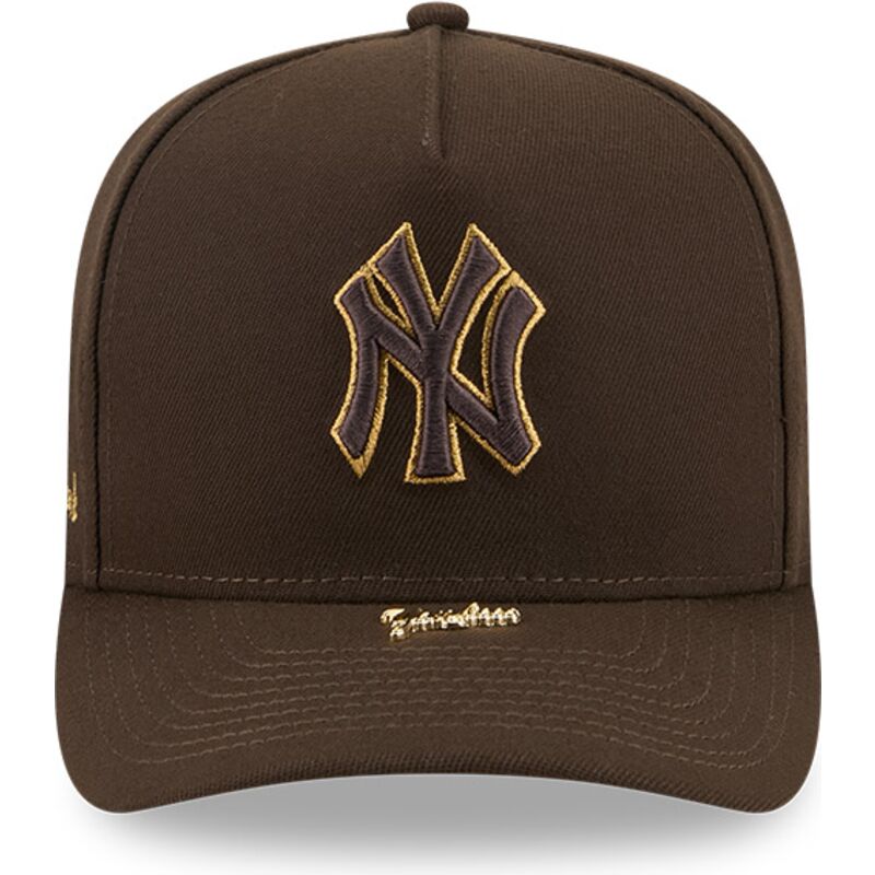 siltovka-zaoblena-hneda-snapback-9fifty-a-frame-precurved-visor-pin-new-york-yankees-mlb-new-era