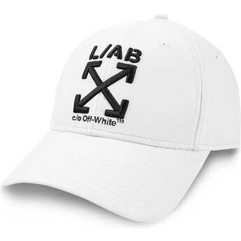 Šiltovka zaoblená biely nastaviteľný Clamp Arrows PU Leather L/AB c/o Off-White™