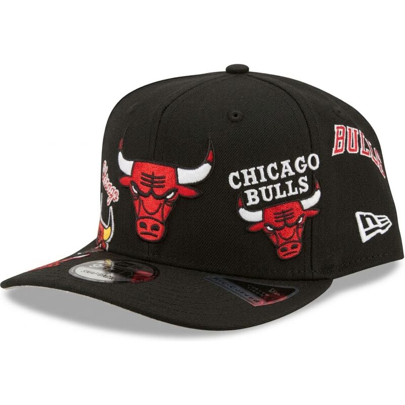siltovka-zaoblena-cierna-snapback-9fifty-a-frame-precurved-multi-patch-chicago-bulls-nba-new-era