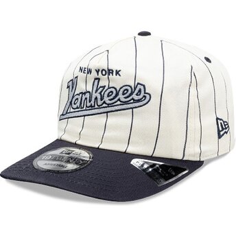 Šiltovka zaoblená tmavomodrá snapback 19TWENTY Pinstripe New York Yankees MLB New Era