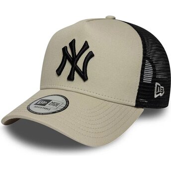 Šiltovka zaoblená béžová snapback A Frame League Essential New York Yankees MLB New Era