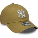 siltovka-zaoblena-khaki-nastavitelny-9forty-league-essential-new-york-yankees-mlb-new-era