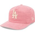 siltovka-zaoblena-ruzova-nastavitelny-19twenty-precurved-corduroy-pastel-los-angeles-dodgers-mlb-new-era
