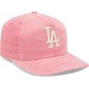 siltovka-zaoblena-ruzova-nastavitelny-19twenty-precurved-corduroy-pastel-los-angeles-dodgers-mlb-new-era