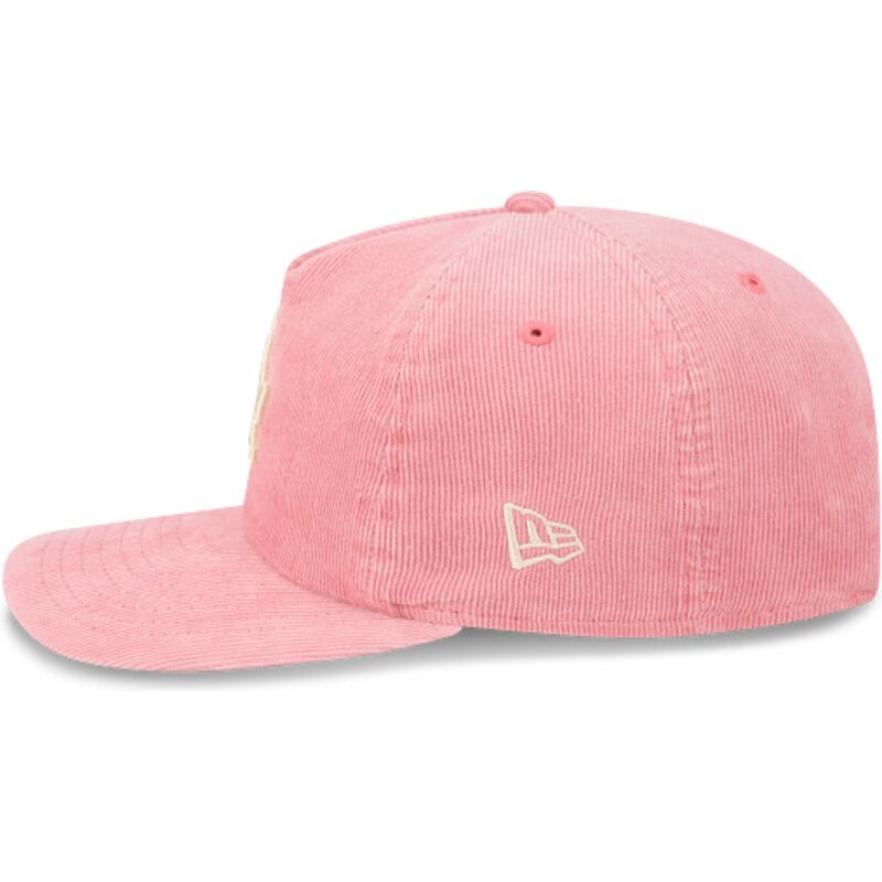 siltovka-zaoblena-ruzova-nastavitelny-19twenty-precurved-corduroy-pastel-los-angeles-dodgers-mlb-new-era