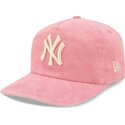 siltovka-zaoblena-ruzova-nastavitelny-19twenty-precurved-corduroy-pastel-new-york-yankees-mlb-new-era
