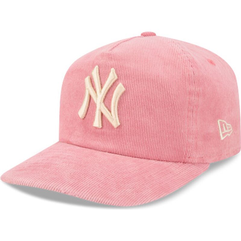siltovka-zaoblena-ruzova-nastavitelny-19twenty-precurved-corduroy-pastel-new-york-yankees-mlb-new-era