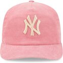 siltovka-zaoblena-ruzova-nastavitelny-19twenty-precurved-corduroy-pastel-new-york-yankees-mlb-new-era