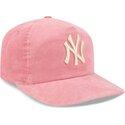 siltovka-zaoblena-ruzova-nastavitelny-19twenty-precurved-corduroy-pastel-new-york-yankees-mlb-new-era