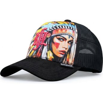 Šiltovka zaoblená čierna snapback Nº235 Apache Rock’nFreeLife