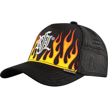 Šiltovka zaoblená čierna snapback N°216 Burning Rock’nFreeLife