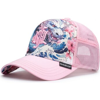Šiltovka zaoblená ružová snapback N°245 Rock’nFreeLife