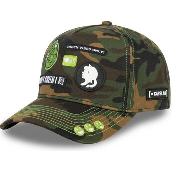 Šiltovka zaoblená kamufláž snapback SHR2 KAM Shrek Capslab