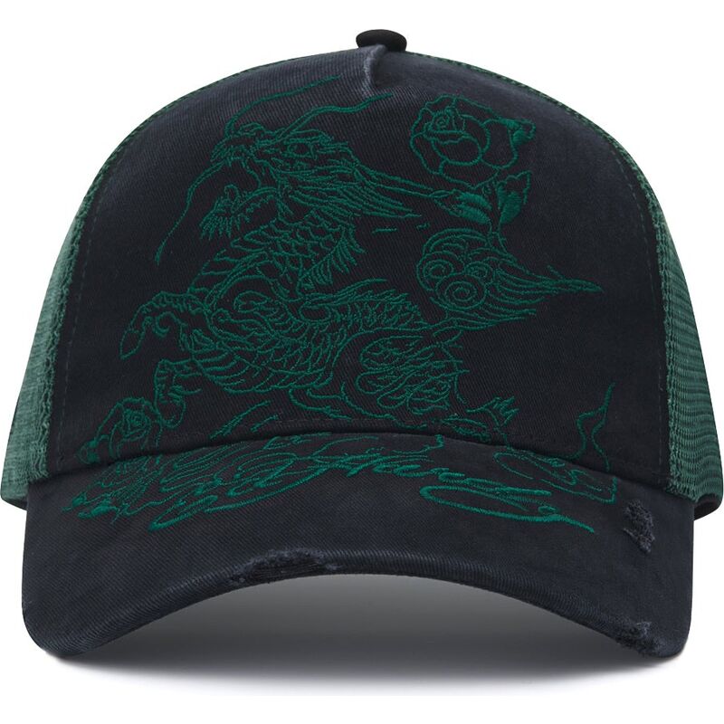 siltovka-zaoblena-cierna-snapback-outline-distressed-ed-hardy