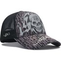 siltovka-zaoblena-cierna-snapback-13-skull-ed-hardy