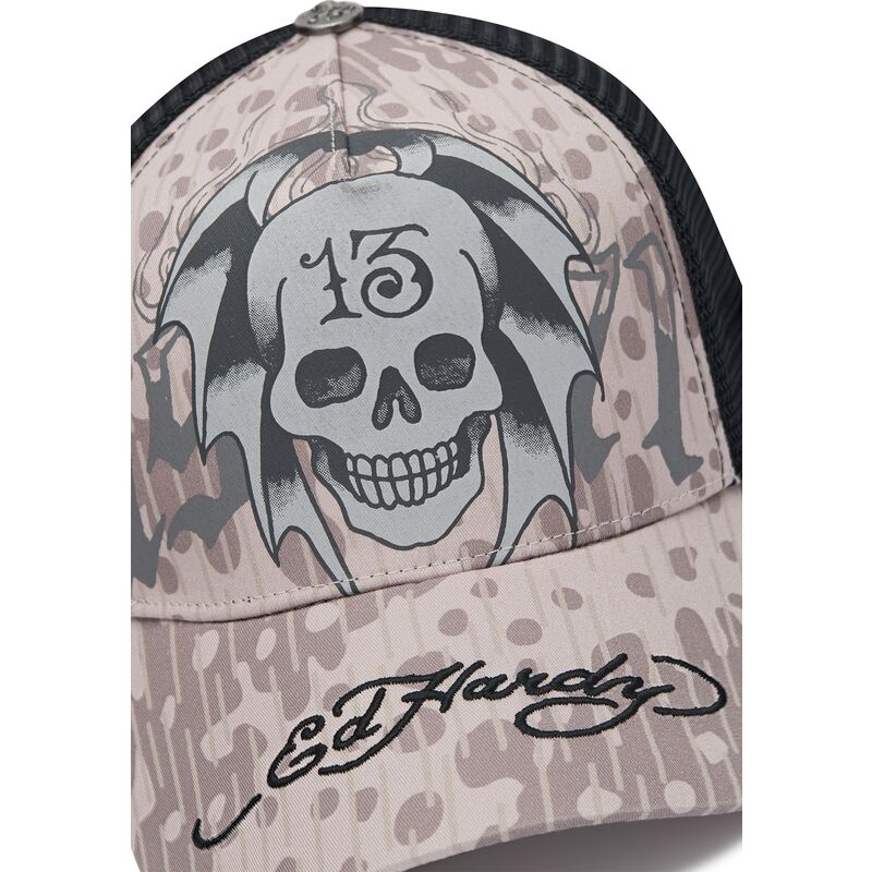 siltovka-zaoblena-siva-snapback-13-skull-ed-hardy