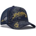 siltovka-zaoblena-tmavomodra-snapback-outline-dragons-ed-hardy