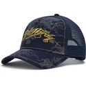 siltovka-zaoblena-tmavomodra-snapback-outline-dragons-ed-hardy