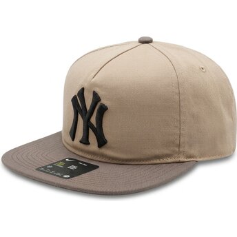 Šiltovka rovná béžová nastaviteľný Pro Unstructured 5 Panel New York Yankees MLB Nike