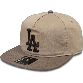 Šiltovka rovná béžová nastaviteľný Pro Unstructured 5 Panel Los Angeles Dodgers MLB Nike