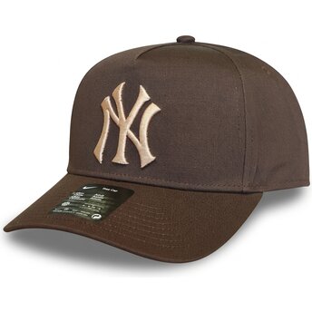 Šiltovka zaoblená hnedá snapback Rise Structured A-Frame26 New York Yankees MLB Nike