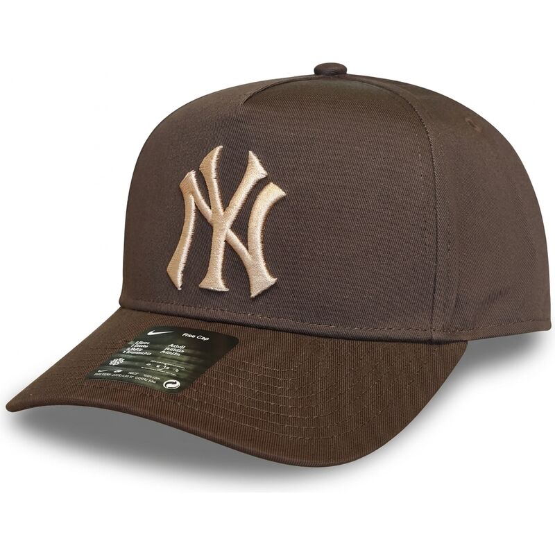 siltovka-zaoblena-hneda-snapback-rise-structured-a-frame26-new-york-yankees-mlb-nike