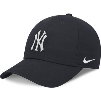 Šiltovka zaoblená tmavomodrá nastaviteľný Club Unstructured Organic Cotton New York Yankees MLB Nike