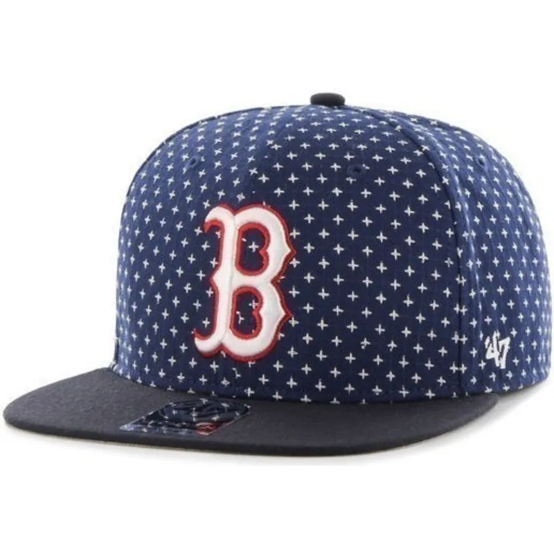 siltovka-rovna-tmavomodra-snapback-estampado-cruces-boston-red-sox-mlb-47-brand