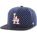 47-brand-mlb-los-angeles-dodgers-snapback-kappe-mit-kreuzmuster-in-marineblau