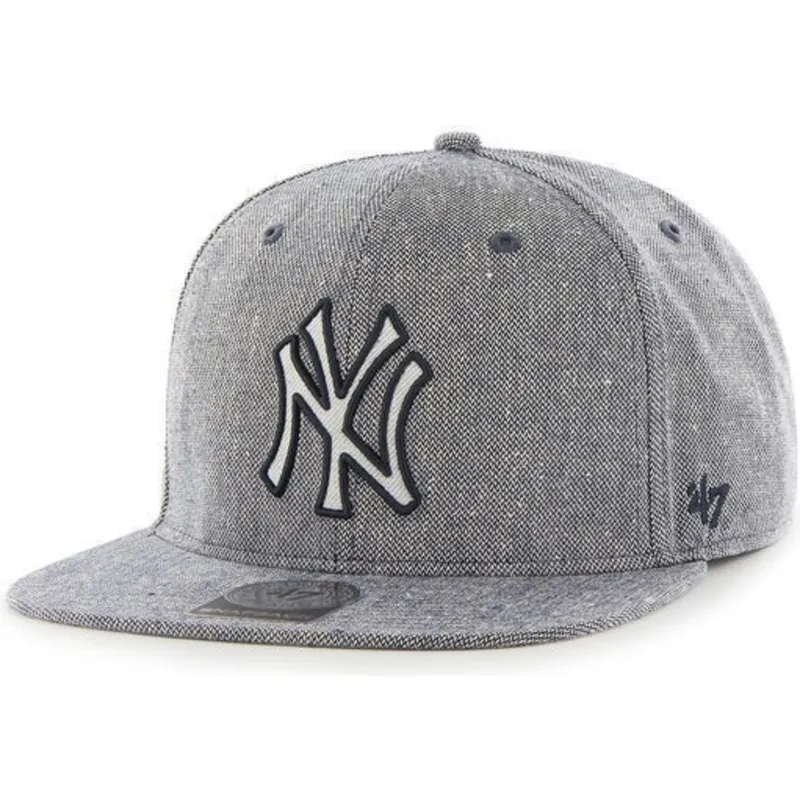 siltovka-rovna-tmavomodra-snapback-tejido-vaquero-new-york-yankees-mlb-47-brand