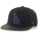 schwarze-flache-snapback-kappe-der-mlb-los-angeles-dodgers-von-47-brand