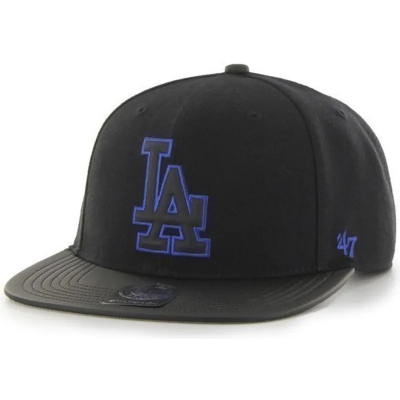 siltovka-rovna-cierna-snapback-los-angeles-dodgers-mlb-47-brand