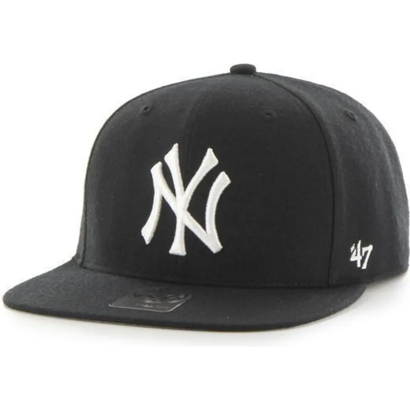 siltovka-rovna-cierna-snapback-new-york-yankees-mlb-47-brand