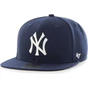 marineblaue-flache-snapback-kappe-unifarben-von-mlb-new-york-yankees-von-47-brand