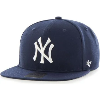 siltovka-rovna-tmavomodra-snapback-new-york-yankees-mlb-47-brand