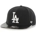 siltovka-rovna-cierna-snapback-brillante-los-angeles-dodgers-mlb-47-brand