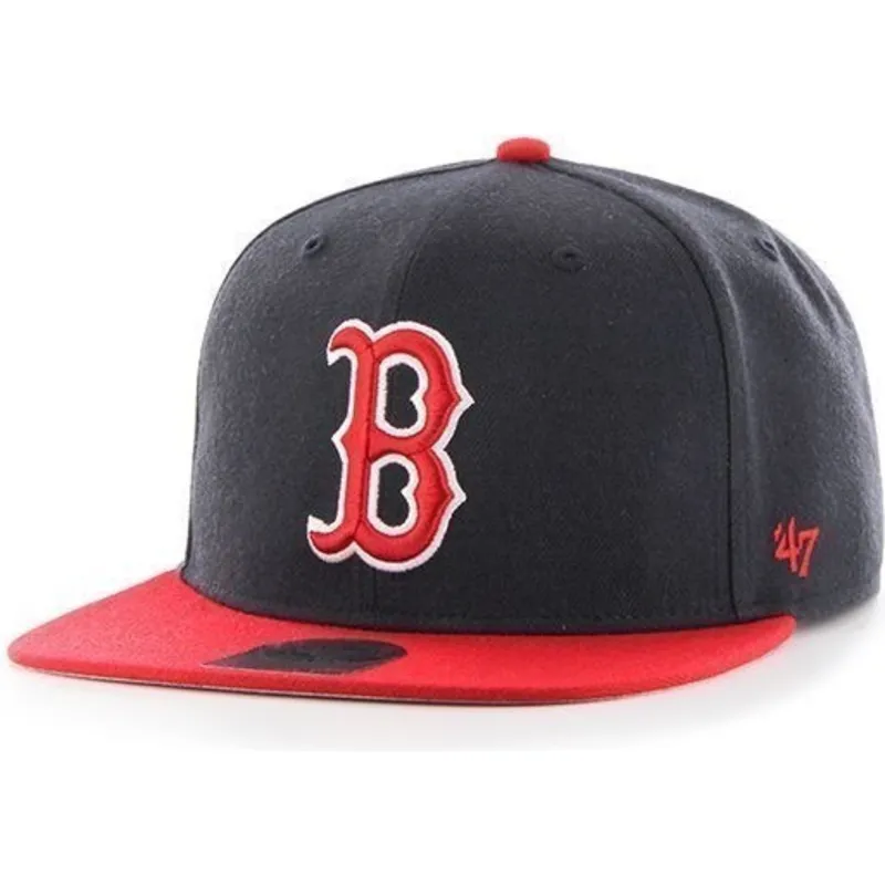 siltovka-rovna-tmavomodra-snapback-boston-red-sox-mlb-47-brand