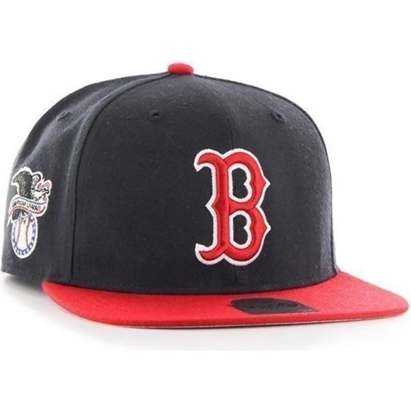 siltovka-rovna-tmavomodra-snapback-boston-red-sox-mlb-47-brand