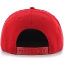 47-brand-flat-brim-seitliches-logo-mlb-boston-red-sox-smooth-snapback-cap-rot