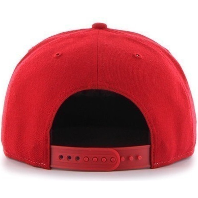 47-brand-flat-brim-seitliches-logo-mlb-boston-red-sox-smooth-snapback-cap-rot