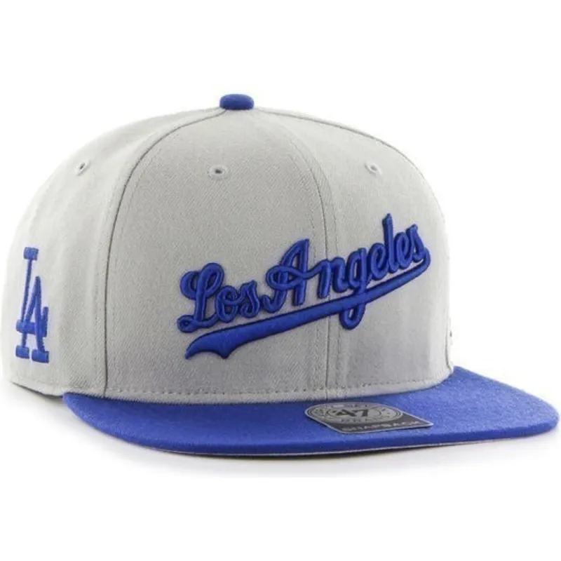 siltovka-rovna-siva-snapback-lateral-los-angeles-dodgers-mlb-47-brand