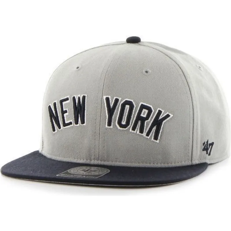 siltovka-rovna-siva-snapback-lateral-new-york-yankees-mlb-47-brand