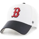 47-brand-curved-brim-mlb-boston-red-sox-white-cap-with-black-visor