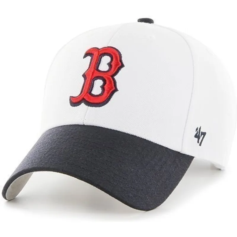siltovka-zaoblena-biely-nastavitelny-boston-red-sox-mlb-47-brand