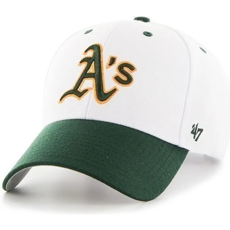 siltovka-zaoblena-biely-nastavitelny-oakland-athletics-mlb-47-brand