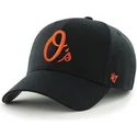 schwarze-kappe-mit-gebogenem-schirm-unifarben-von-mlb-baltimore-orioles-von-47-brand
