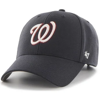 marineblaue-curved-visor-cap-unifarben-von-mlb-washington-nationals-von-47-brand