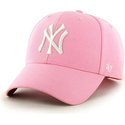 47-brand-curved-brim-mlb-new-york-yankees-smooth-cap-pink