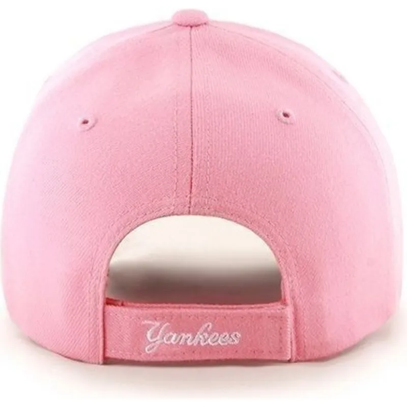 cap-zaoblena-pink-adjustable-strap-lisa-new-york-yankees-mlb-47-brand