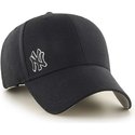 47-brand-curved-brim-kleines-logo-mlb-new-york-yankees-smooth-cap-schwarz